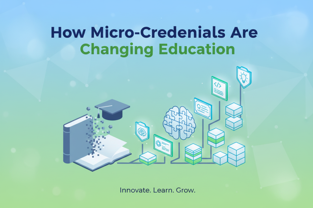 student learning through micro-credentials online